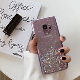 Carcasa Samsung Galaxy purpurina