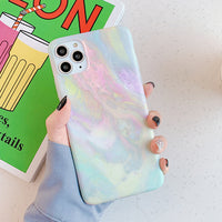 Carcasa iPhone textura de mármol colorido