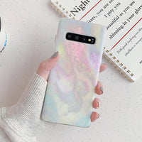 Carcasa Samsung Galaxy textura de mármol colorido
